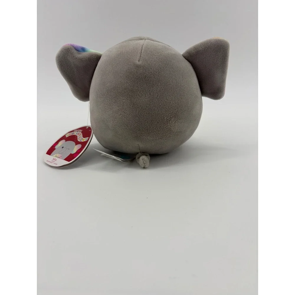 Squishmallows Mila Elephant Plush Kids 5 Inch Grey Rainbow Valentine Hearts 2022